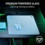 RAZER Podloga Atlas Premium Tempered Glass Mat White - slika 2