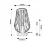 RABALUX 6915 Gremio Stona lampa 6915 - slika 2