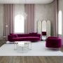 Atelier del Sofa Ugaona garnitura Macaroon Fuchsia - slika 1