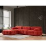 Atelier del Sofa Ugaona garnitura Doblo 3 Seater with Pouffe ( L1 O1 1R Pouffe) Red - slika 1