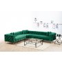 Atelier del Sofa Ugaona garnitura Como Left Green - slika 2