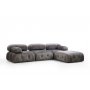 Atelier del Sofa Ugaona garnitura Bubble Corner ( L1 O1 1R Puf) Grey - slika 2