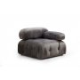 Atelier del Sofa Ugaona garnitura Bubble Corner ( L1 O1 1R Puf) Grey - slika 5