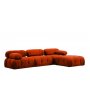Atelier del Sofa Ugaona garnitura Bubble Corner ( L1 O1 1R Puf) Tile Red - slika 2