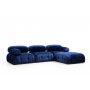 Atelier del Sofa Ugaona garnitura Bubble Velvet Blue L1 O1 1R PUF - slika 1