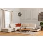 Atelier del Sofa Ugaona garnitura Tulip Corner Left With Pouf Beige - slika 1