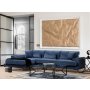Atelier del Sofa Ugaona garnitura Frido Left (Chl+3R) Navy Blue - slika 1
