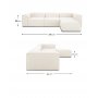 Atelier del Sofa Ugaona garnitura Mode Soft White - slika 4