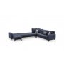 Atelier del Sofa Ugaona garnitura Kristal Rest 3+Corner+3 Anthracite - slika 4