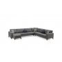 Atelier del Sofa Ugaona garnitura Kristal Rest 3+Corner+3 Dark Grey - slika 2