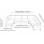 Atelier del Sofa Ugaona garnitura Kristal Rest 3+Corner+3 Dark Grey - slika 5