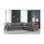 Atelier del Sofa Ugaona garnitura Kristal 3+Corner+2 Dark Grey - slika 1