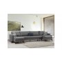 Atelier del Sofa Ugaona garnitura Kristal Rest 2+Corner v2 Dark Grey - slika 1