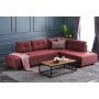 Atelier del Sofa Ugaona garnitura Manama Corner Sofa Bed Right Claret Red - slika 2