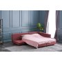 Atelier del Sofa Ugaona garnitura Manama Corner Sofa Bed Right Claret Red - slika 5
