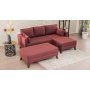 Atelier del Sofa Ugaona garnitura Bella Corner Sofa Right 2 Claret Red - slika 2