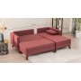 Atelier del Sofa Ugaona garnitura Bella Corner Sofa Right 2 Claret Red - slika 4