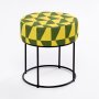 Atelier del Sofa Tabure Moon Steel Yellow Green - slika 1