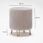 Atelier del Sofa Tabure Asmara 4 Cream - slika 5