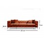 Atelier del Sofa Sofa Como Orange - slika 4