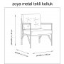 Atelier del Sofa Fotelja Zoya 1 Tile Red - slika 2