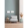 Atelier del Sofa Fotelja Folde Single Teddy Fabric Grey - slika 4