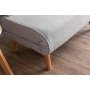 Atelier del Sofa Fotelja Folde Single Teddy Fabric Grey - slika 5