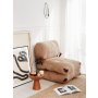 Atelier del Sofa Fotelja Fold Kadife Camel - slika 1