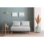 Atelier del Sofa Dvosed Folde 2 Seater Teddy Fabric Grey - slika 2