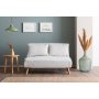 Atelier del Sofa Dvosed Folde 2 Seater Teddy Fabric Cream - slika 2