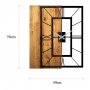 WALLXPERT Zidni sat Wooden Clock 37 - slika 5