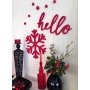 WALLXPERT Zidna dekoracija Red Hello - slika 3