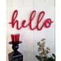 WALLXPERT Zidna dekoracija Red Hello - slika 1