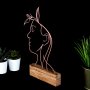 WALLXPERT Stona dekoracija Woman Bronze - slika 2