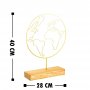 WALLXPERT Stona dekoracija World Gold - slika 3