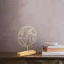 WALLXPERT Stona dekoracija World Gold - slika 1