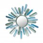 WALLXPERT Zidna dekoracija Metal Art Mirror Sun - slika 2