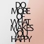WALLXPERT Zidna dekoracija Do More Of What Makes You Happy Metal Decor - slika 5