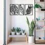 WALLXPERT Zidna dekoracija Leaf2 Metal Decor - slika 1