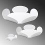 WALLXPERT Stona dekoracija Rodos D White - slika 5