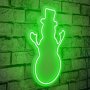 WALLXPERT LED dekoracija Snowman Green - slika 1