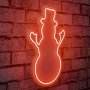 WALLXPERT LED dekoracija Snowman Red - slika 1