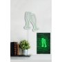 WALLXPERT LED dekoracija Champagne Glasses Green - slika 4
