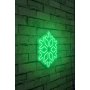 WALLXPERT LED dekoracija Snowflake Green - slika 2