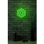 WALLXPERT LED dekoracija Snowflake Green - slika 3