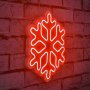 WALLXPERT LED dekoracija Snowflake Red - slika 1