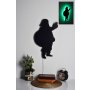 WALLXPERT LED dekoracija Santa Claus 2 Green - slika 1