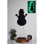 WALLXPERT LED dekoracija Snowman 2 Green - slika 1