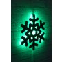 WALLXPERT LED dekoracija Snowflake 2 Green - slika 2