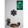 WALLXPERT LED dekoracija Snowflake 2 Green - slika 1